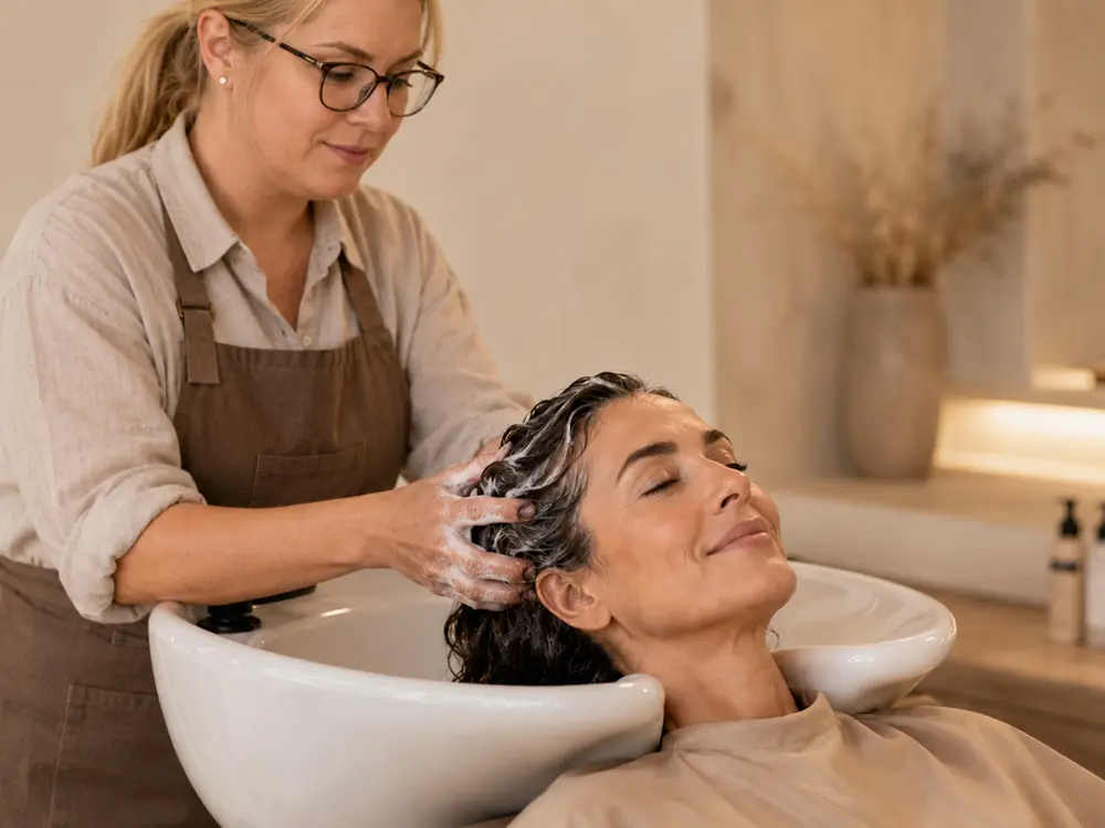 Haarwäsche im George Michael Salon
